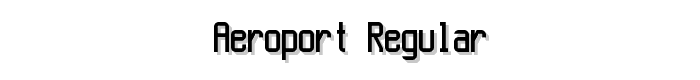 Aeroport Regular font